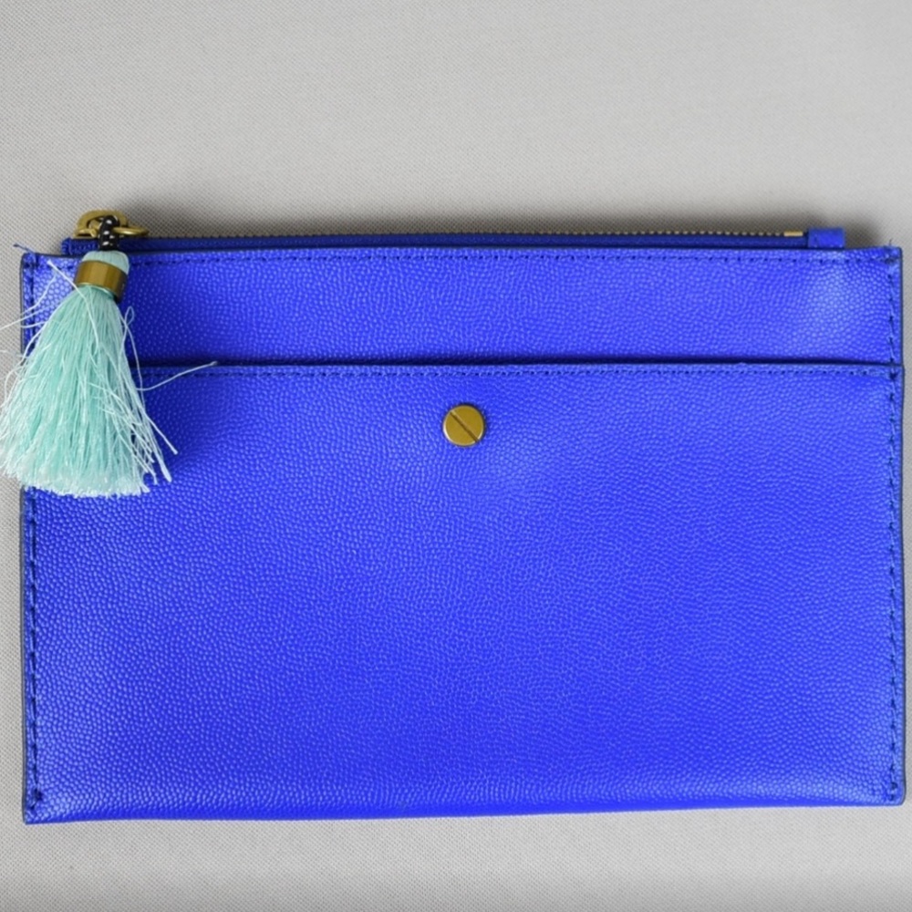 (J. Crew) Medium Pouch in Italian Leather